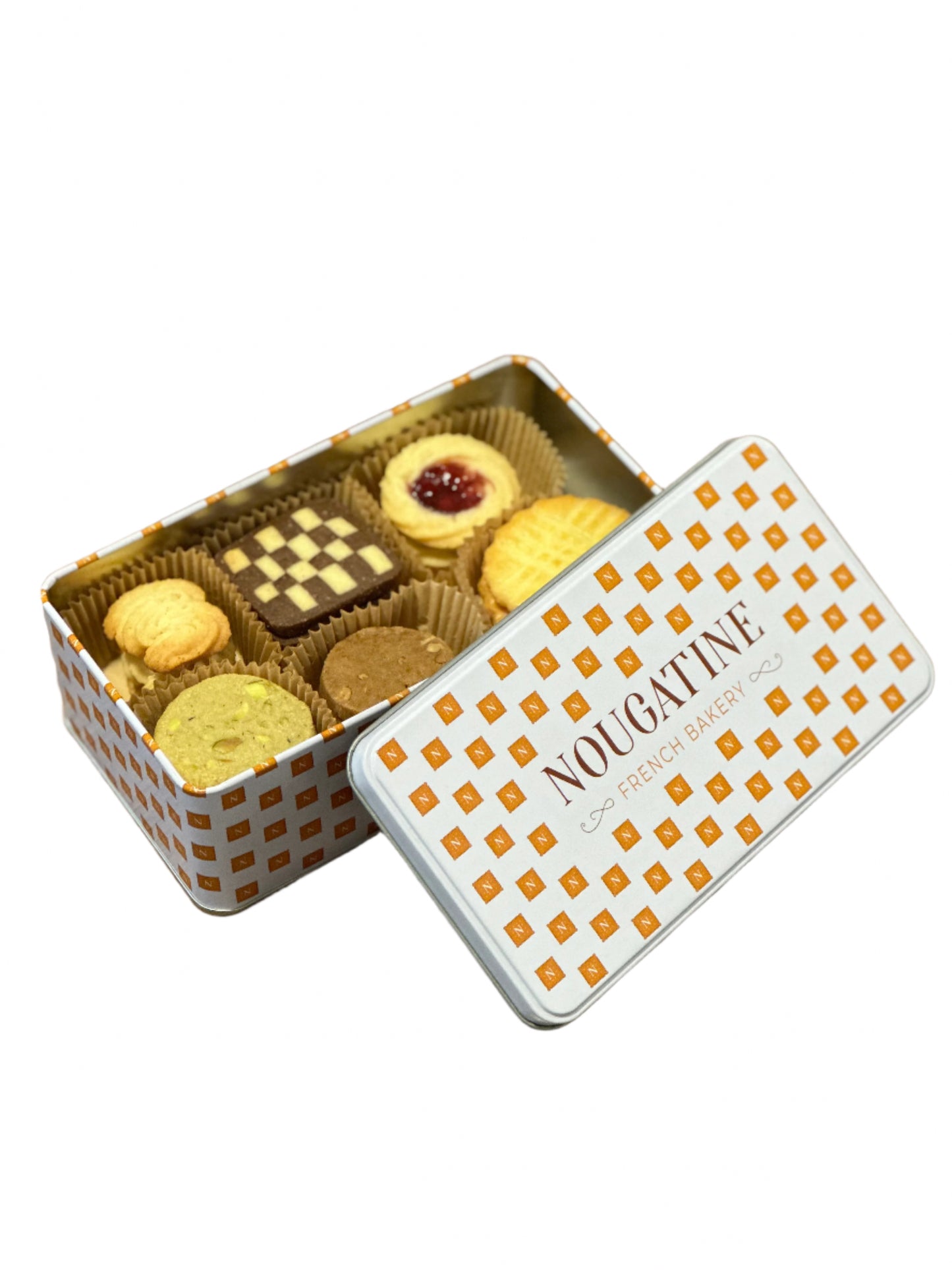 Petits-four cookie box