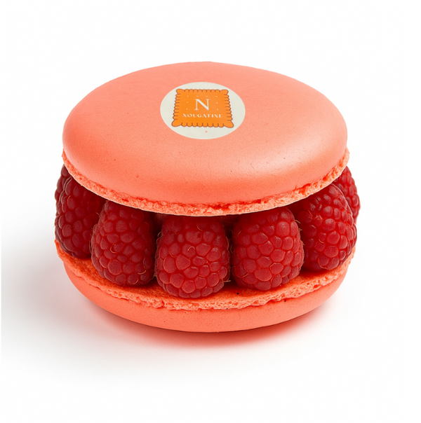 Raspberry macaron